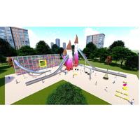 Parc d'attractions, équipement de divertissement pour enfants, jardin extérieur, parc d'attractions