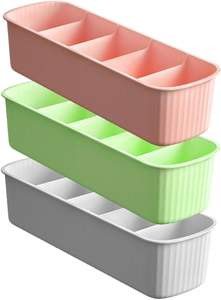 Boîtes de rangement en gros pour chaussettes et sous-vêtements avec couvercle pour tiroirs et placards - Product Image 3