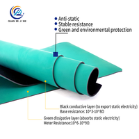 Alas Karet ESD Industri Anti-Statik untuk Lini Perakitan Elektronik, Perlindungan Disipasi Statis, Tahan Lama, Tebal 2mm