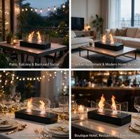Brasero de table moderne en fer, à bioéthanol, écologique, sans fumée, pour faire des S'mores, foyer d'intérieur