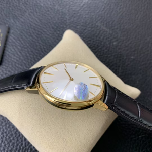 Montre mécanique pour homme de qualité supérieure, 41 mm, acier inoxydable, bracelet en cuir, mouvement 3235, cadran blanc simple - Product Image 4