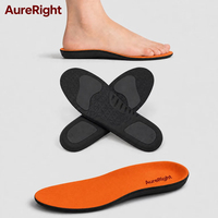 Semelles orthopédiques pour chaussures de sport, inserts de soutien de la voûte plantaire, protection du talon, absorption des chocs, course à pied, entraînement en salle de sport, mousse à mémoire de forme PU