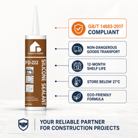 Scellant en silicone pour la construction, colle adhésive imperméable haute résistance pour le verre, l'aluminium et les murs-rideaux