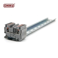 Bloc de bornes DIN à ressort 800V 2,5 mm, 2 pôles, connecteur de câblage compact