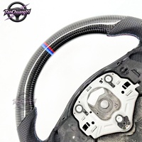 Volant de voiture sport en cuir et fibre de carbone véritable pour BMW E90 E92 E93 pour BMW E87 2004/2008