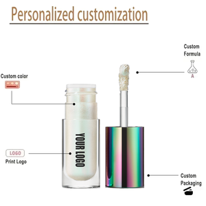 Cosmétiques basse quantité minimale de commande brillant holographique paillettes lueur <span class=keywords><strong>fard</strong></span> à paupières liquide pour longue tenue multichrome duochrome <span class=keywords><strong>fard</strong></span> à paupières liquide - Product Image 3