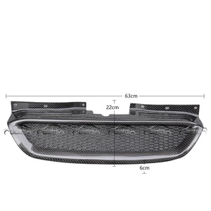 Rejillas de Fibra de Carbono Estilo RS para Guardabarros y Parrilla de Radiador para Hyundai Genesis Coupe 2009-2011 - Product Image 1