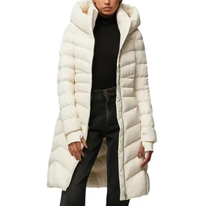 जिपर महिलाओं की लंबी पफर जैकेट शीतकालीन कोट महिला महिलाओं के शीतकालीन गर्म फैशन कपड़े लंबी डाउन जैकेट
