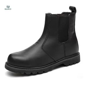 Bottes de sécurité pour hommes en cuir véritable et acier élastique, <span class=keywords><strong>anti</strong></span>-perforation, <span class=keywords><strong>anti</strong></span>-épingle, imperméables, pour travaux lourds - Product Image 5