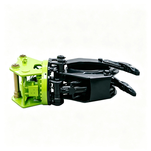 Accessoire d'excavatrice SOOSAN ZM06, grappin hydraulique pour bois et pierre, grappin pour bûches et roches, pour excavatrice de 12 à 16 tonnes. - Product Image 1