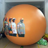 Ballon gonflable de la publicité de ciel grands ballons faits sur commande d'hélium ballon d'hélium de 3m 4m de diamètre
