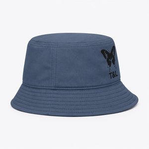Wholesale Custom Logo <b>Flat</b> Embroidered Quick Dry Polyester Bucket <b>Hat</b> Breathable Sun Fishing <b>Hat</b> Manufacturer - Product Image 3