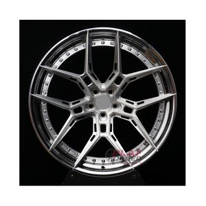 ล้อฟอร์จแบบกำหนดเอง 6061-T6 2/3 ชิ้น สีเงินขัดเงา ขอบลึก ลาย Y สำหรับ Huracan Performante - Product Image 1