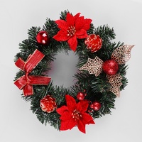 Guirlande de Noël décorative en PVC de 40 cm pour porte, vente en gros
