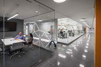 Cloison de bureau en verre minimaliste haut de gamme, réduction du bruit, double vitrage transparent, cloison modulaire amovible, séparateurs de pièce de bureau
