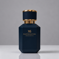 Flacon de parfum pour homme 2026, flacon de parfum noir irrégulier unique, flacon en verre, parfum 30ml 50ml 100ml avec boîte, logo personnalisé