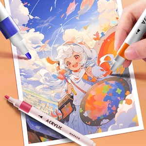 Rotuladores de Gouache de Secado Rápido para Niños, Resistentes al Agua, No Manchan, Acrílicos, 48 Colores, Punta de 1 mm, para Papel Pintado a Mano - Product Image 6