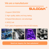 7515 Lampu LED Pengering UV Berpendingin Air 300W 385-395 NM untuk Pelapisan Industri, Sistem Pengeringan  Epson Dual-Head