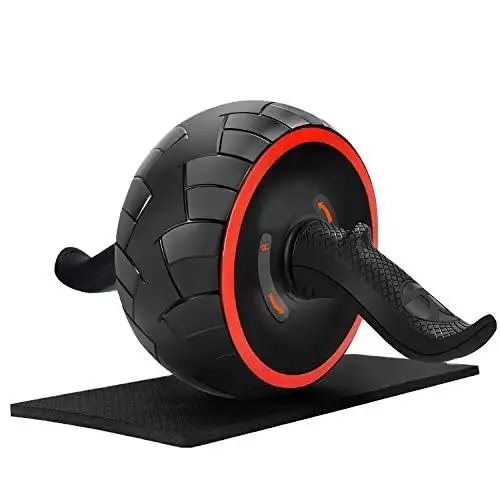 Ab peralatan roda rol, dengan bantalan lutut Rebound perut untuk latihan Abs inti roda Ab