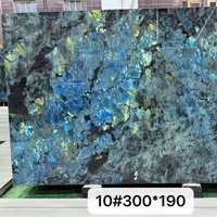 Dalles de granit de Madagascar en labradorite bleue de Lemuria pour comptoirs et carreaux muraux