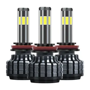 MOXI Super Brightness Auto LED Bulb 6000K H7 H11 9006 9007 9005 High Lumen Power 50W H4 6sides LED Headlight For Cars