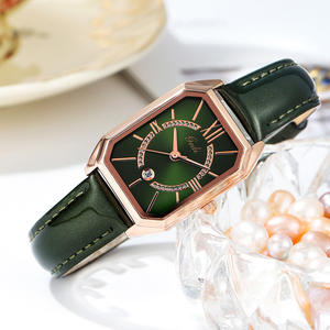 Reloj de Mujer de Alta Gama con Esfera Cuadrada, Calendario, Correa de Cuero Elegante, Nuevo Estilo - Product Image 3