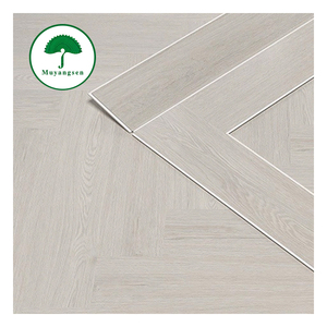 Revêtement de sol en vinyle SPC gris de luxe, écologique, étanche, à clipser, aspect bois, en PVC, pour la maison - Product Image 1