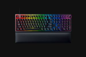 <span class=keywords><strong>Clavier</strong></span> de jeu optique <span class=keywords><strong>RAZER</strong></span> HUNTSMAN V2, taille standard, USB 3.0, déclenchement instantané, latence nulle, avec repose-poignets, éclairage RGB - Product Image 4