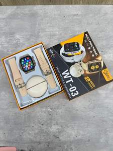 2026 WT-03 Affordable Smart Watch Set Dual Straps With Earbuds Wireless Ear Clip Outdoor Sports Smart Wrist Watch Auriculares - Product Image 6