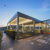 Prix d'usine - Pavillon de jardin Greenway - Toit à lamelles bioclimatique imperméable en aluminium thermolaqué - Écologique