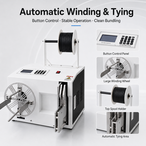 <span class=keywords><strong>Enrouleur</strong></span> et attacheur automatique de fils SQ XL13 pour la gestion des câbles électroniques, machine à enrouler et à lier de 30 à 60 mm de diamètre, 0,6 s - Product Image 2