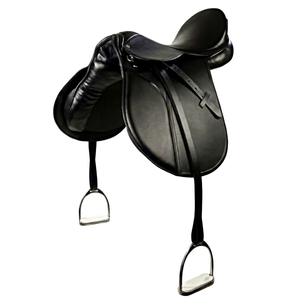 Selle d'équitation anglaise en cuir artisanal – Pour le saut d'obstacles et l'équitation |   Selle d'équitation et de saut d'obstacles professionnelle - Product Image 1