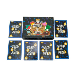 Gioco di Carte Personalizzato a Due Mazzi 'Brew & Fool' con Confezione Tematica - Product Image 6