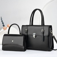 Ensemble de 2 sacs vintage pour femme : porte-documents de bureau grande capacité, sac fourre-tout professionnel élégant, sac à main pour trajets quotidiens, sac bandoulière rétro