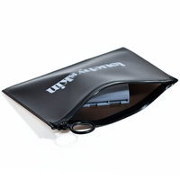 Sacs à perruque avec LOGO personnalisé Emballage de cheveux Emballage transparent en PVC Sac de rangement réutilisable pour cosmétiques Sac en plastique à fermeture éclair