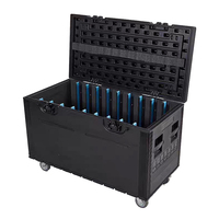 Étui de protection pour écran LED en matériau PE, étui pour mixeur, accessoires pour écran LED, étui de transport en plastique avec roulettes, empilable