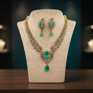 New Ad High Quality Gold Plated Crystal Rhinestone Geometric Design Latest Designed Wedding Jewelry Women's Classic Style <b>Sets</b> - Product Image 3