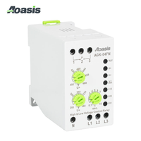 Relais de contrôle de tension du fabricant d'usine AGK-04FN, relais de protection de séquence de phase (3*380V avec fil neutre)