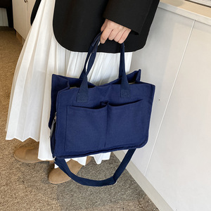 Customized 2025 Korean Ins Large Capacity <strong>Student</strong> Single <strong>Shoulder</strong> Canvas <strong>Bag</strong> Simple Cross <strong>Shoulder</strong> <strong>Handbag</strong>