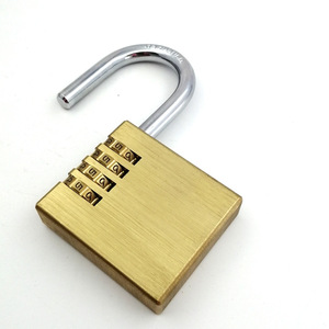 Brass Alloy Combination <b>Lock</b> 104mm 4-<b>Digit</b> Resettable Travel Luggage Anti-theft <b>Lock</b> - Product Image 4