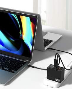 100W GaN <span class=keywords><strong>USB</strong></span> <span class=keywords><strong>Tipo</strong></span> <span class=keywords><strong>C</strong></span> PD 3,0 QC PPS Cargador de pared rápido para Reino Unido UE EE. UU. Laptop y teléfono móvil para iPhone para Samsung para <span class=keywords><strong>Apple</strong></span> - Product Image 1