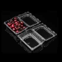Boîte de récipient alimentaire frais pour fraises, myrtille, fruits, emballage avec trou de ventilation