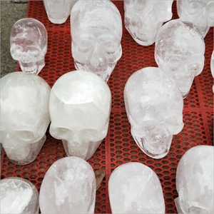 Chất Lượng Cao Tự Nhiên Rõ Ràng Trắng Tinh Thể Thạch Anh Hộp Sọ Đánh Bóng Cuộc Sống Con Người Kích Thước Tay Khắc Đá Hộp Sọ Cho Trang Trí Nội Thất - Product Image 6