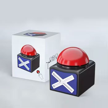 Factory Supply Game Answer Buzzers for Trivia Quiz Talk Pod Cast Personalized Sound Buzzers Talking Voice Button for Ins Show