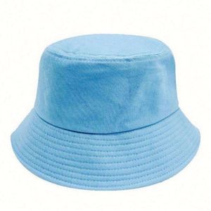 Good Quality Recycled 3D Embroidery Logo Breathable <b>Reversible</b> Double-Sided Canvas <b>Bucket</b> <b>Hat</b> for Adults Casual Party Travel - Product Image 1