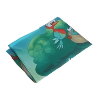 Cape de Coiffure Enfant Tendance Anti-adhésive Motif Animal de Dessin Animé pour Salon de Coiffure en Polyester Durable