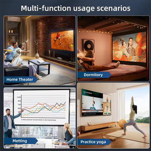 Proyector Portátil JUNUO 1080P, 360 ANSI Lúmenes, Full <span class=keywords><strong>HD</strong></span> 4K, Películas en Línea, Android, WIFI 6, Proyector para Exteriores y Hogar - Product Image 6