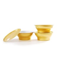940 955 boîtes de bol en aluminium vides emballage facile à ouvrir avec couvercle à décoller/ouverture facile pour la nourriture de viande de soupe de crème glacée de nid d'oiseau