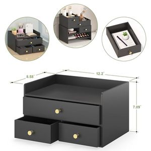 Wholesale Modern Flexible <b>Solid</b> <b>Wood</b> <b>Desk</b> Storage Organizer OEM ODM Custom Logo Drawers No Assembly Office Kitchen Household - Product Image 4