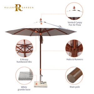 Poste <span class=keywords><strong>lateral</strong></span> voladizo sol blanco impermeable café restaurante Patio jardín bar aluminio Exterior plegable paraguas <span class=keywords><strong>sombrilla</strong></span> <span class=keywords><strong>toldo</strong></span> - Product Image 2